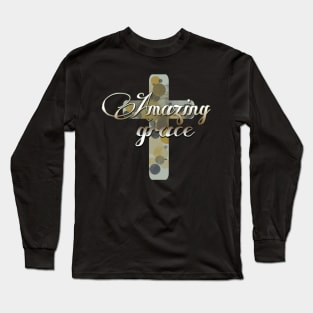 Amazing Grace with Cross Long Sleeve T-Shirt